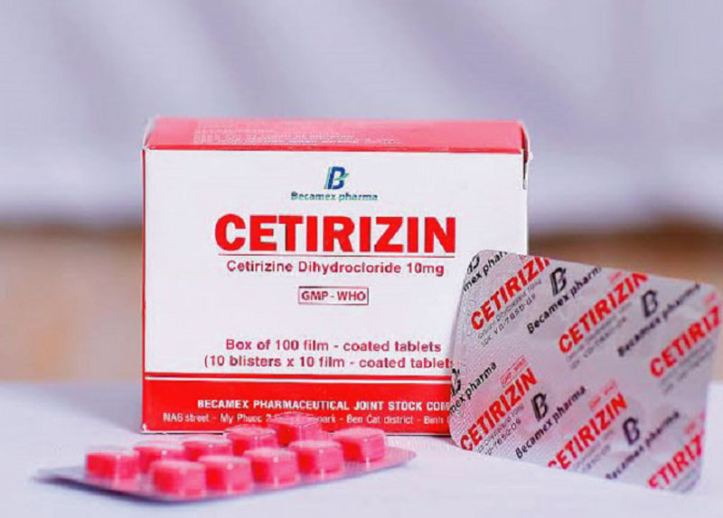 Thuốc trị nổi mề đay cho trẻ em Cetirizine
