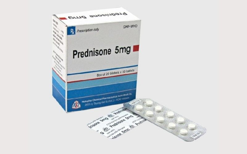Thuốc trị mề đay cho trẻ em Prednisone 
