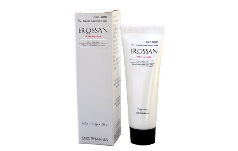 Thuốc Erossan giúp ngăn ngừa sự phát triển các vi khuẩn P.acnes gây nổi mụn trên da