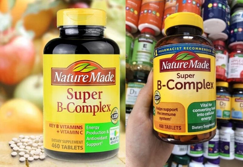Viên uống Nature Made Super B-complex bổ sung vitamin nhóm B