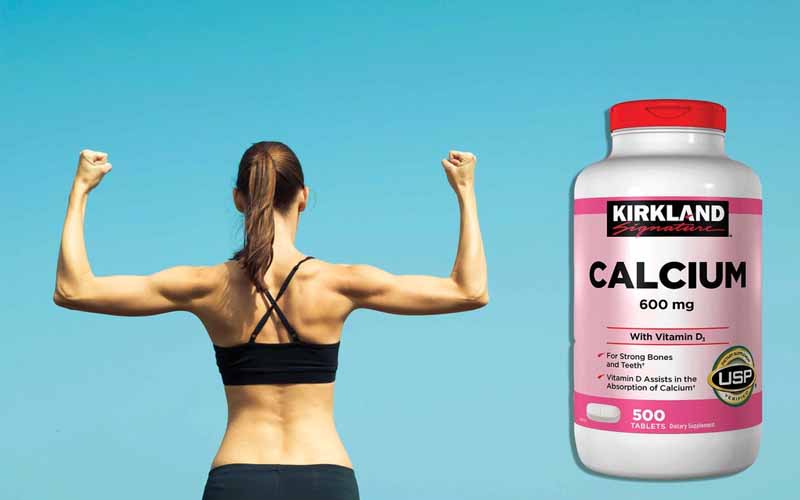 Kirkland Calcium 600mg D3 chứa hàm lượng canxi và Vitamin D3 cao