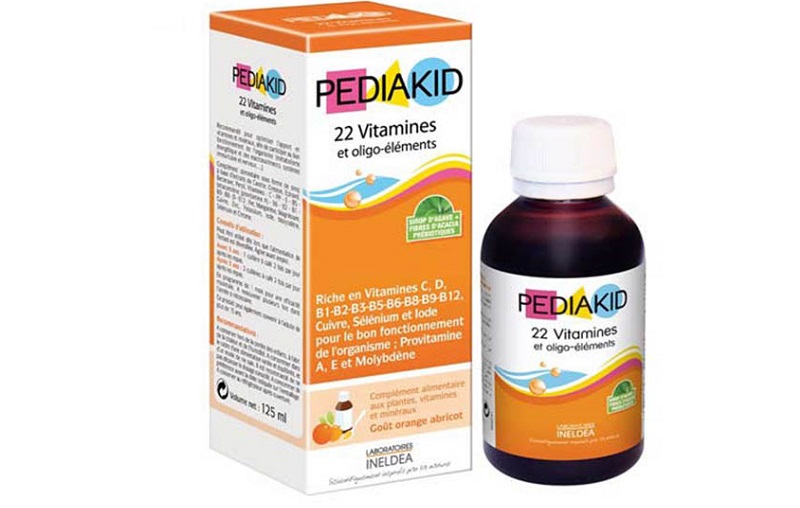 Pediakid 22 Vitamines có thành phần thiên nhiên, hỗ trợ bé phát cả về thể chất lẫn trí não