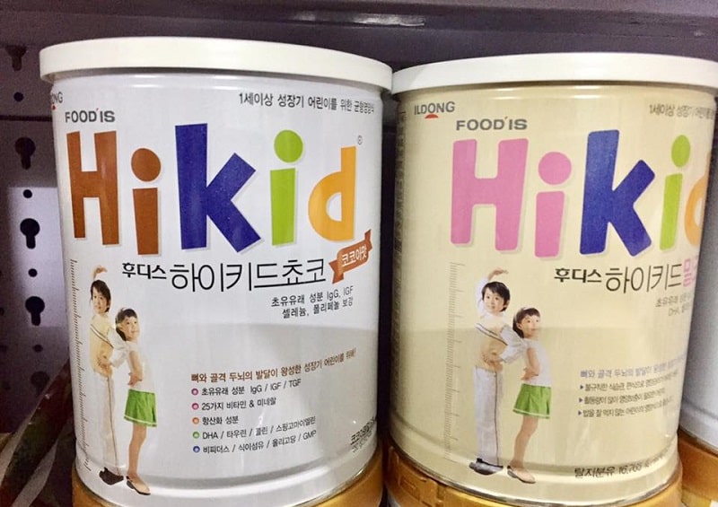 Sữa tăng chiều cao Hikid có nguồn gốc từ Hàn Quốc, do thương hiệu ILDONG nghiên cứu