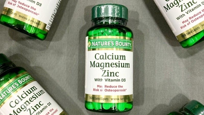 Viên bổ sung canxi Calcium Magnesium Zinc Nature’s Bounty