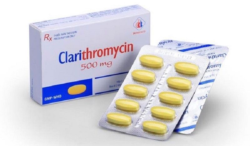 Thuốc kháng sinh Clarithromycin ngăn chặn sự tăng trưởng của vi khuẩn gây hại dạ dày