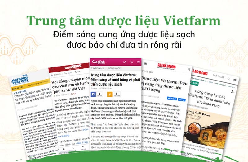 Báo chí đưa tin về Trung tâm dược liệu Vietfarm - Điểm sáng nuôi trồng và cung cấp dược liệu sạch