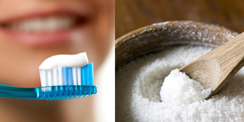 Kết hợp muối và kem đánh răng trị mụn