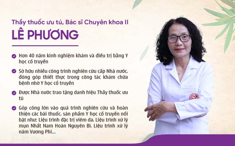 Bác sĩ Lê Phương là người nghiên cứu và phát triển liệu trình Vương Phi